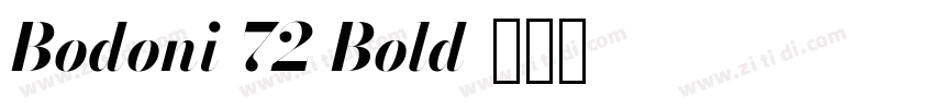 Bodoni 72 Bold字体转换 Bodoni 72 Bold字体转换